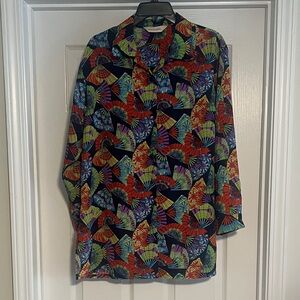 Bechamel Colorful Fan Pattern Women’s Shirt

g